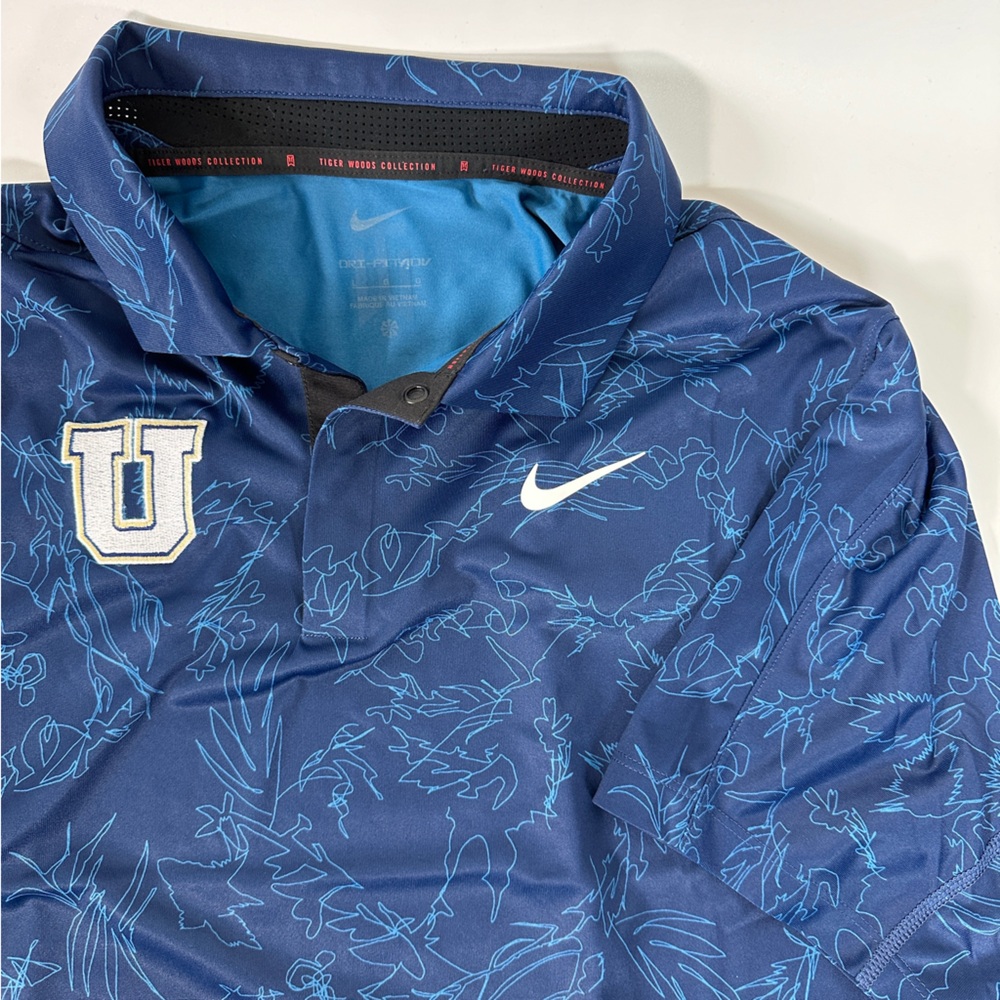 NWT TW Tiger Woods Men's Nike Dri-FIT ADV Golf Polo L Midnight Navy‎ DX6092-410